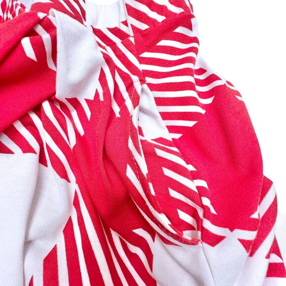 LuLaRoe A-Line Pleated Skirt Womens L Red White Checkered Soft Stretch USA Made - Picture 7 of 8